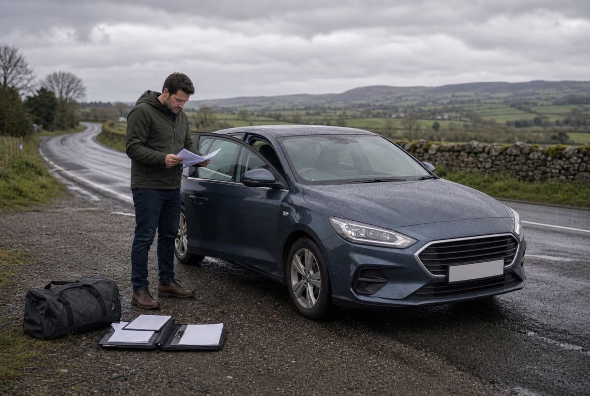 Editorial illustration for importing a car from Northern Ireland to Ireland