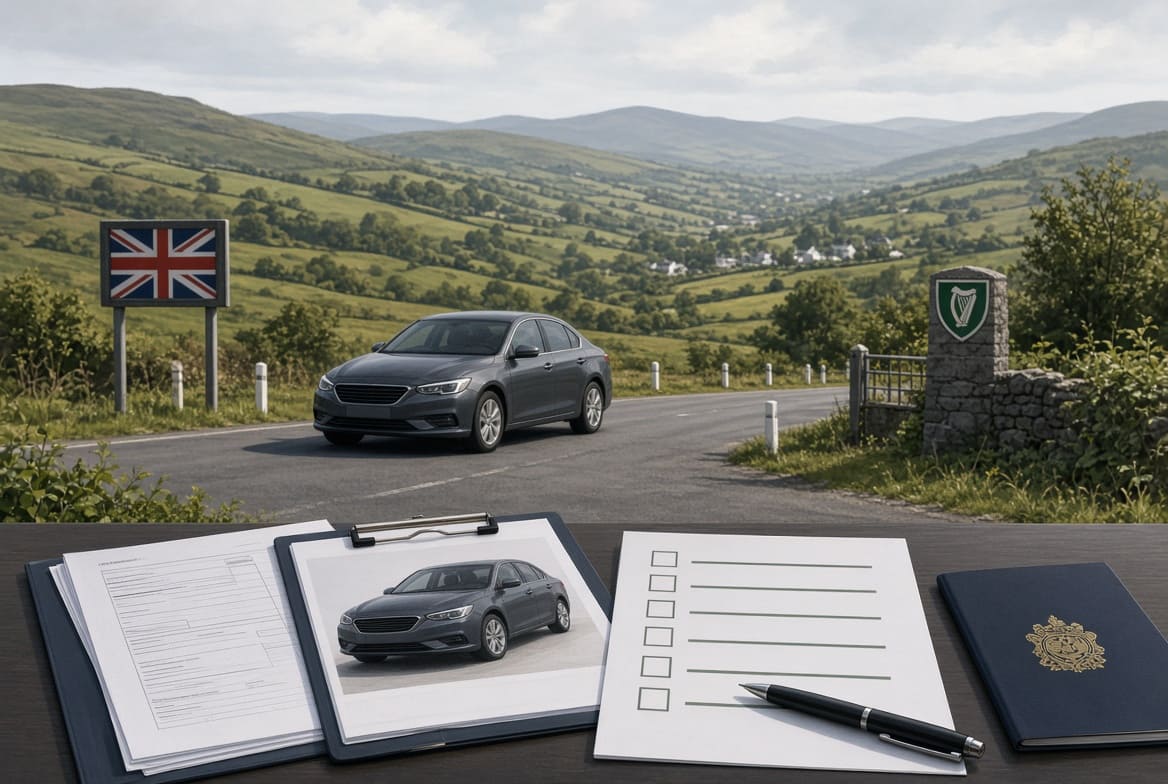 Illustration of importing a used car from Northern Ireland to Ireland